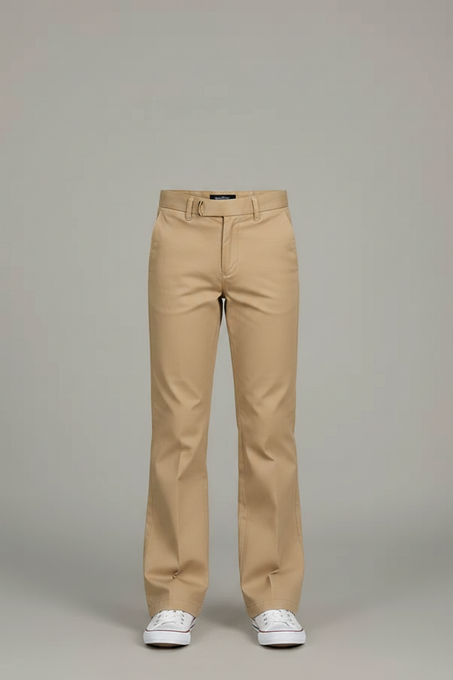 Pantalon Chino Beige Droit Coton Enfant Basique - vue 3
