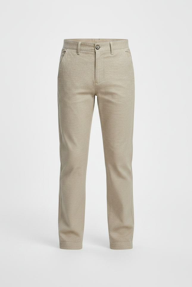 Pantalon Chino Beige Coton Droit Enfant Décontracté - vue 3