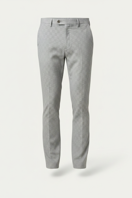 Pantalon Chino Homme Gris Tapered Coton Casual - Gabardine - vue 3
