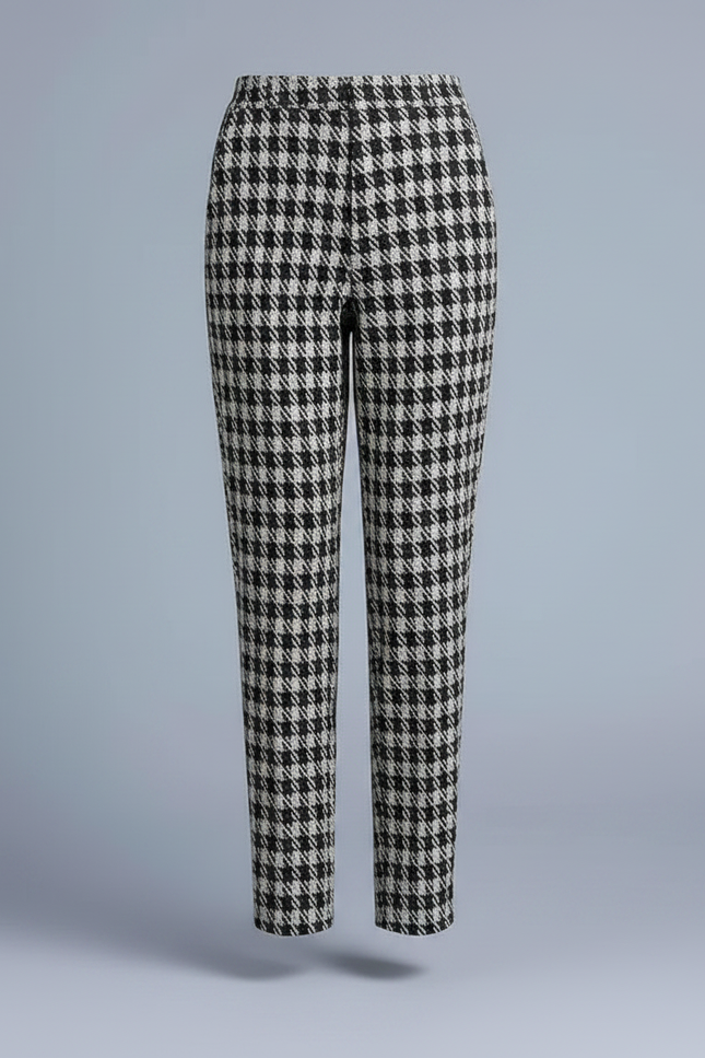 Pantalon Chino Femme Carreaux - Imprimé Tweed - vue 3