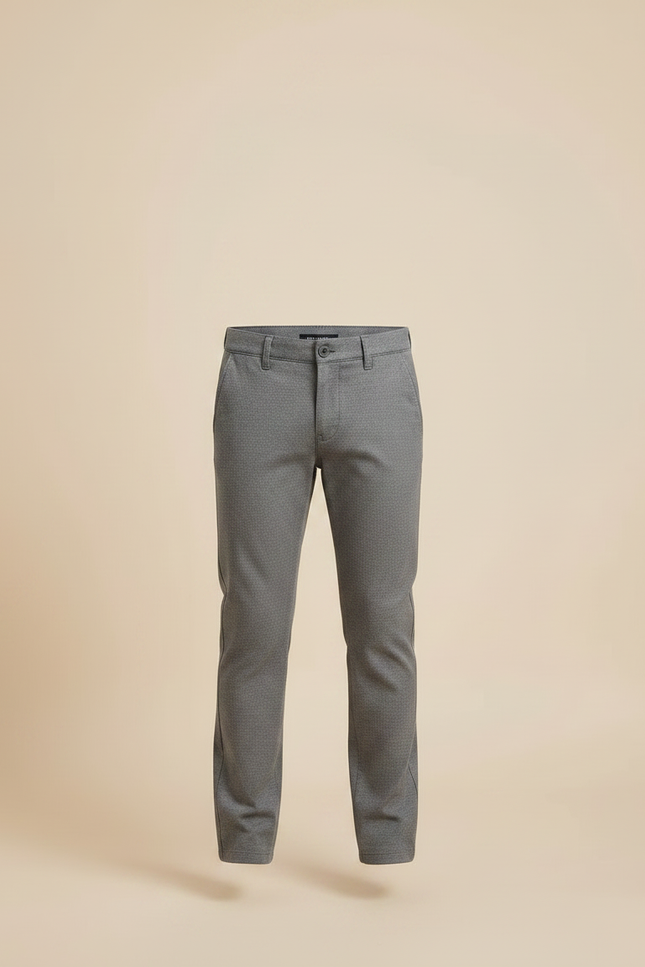Pantalon Chino Gris Coton Slim Garçon Élégant - vue 3