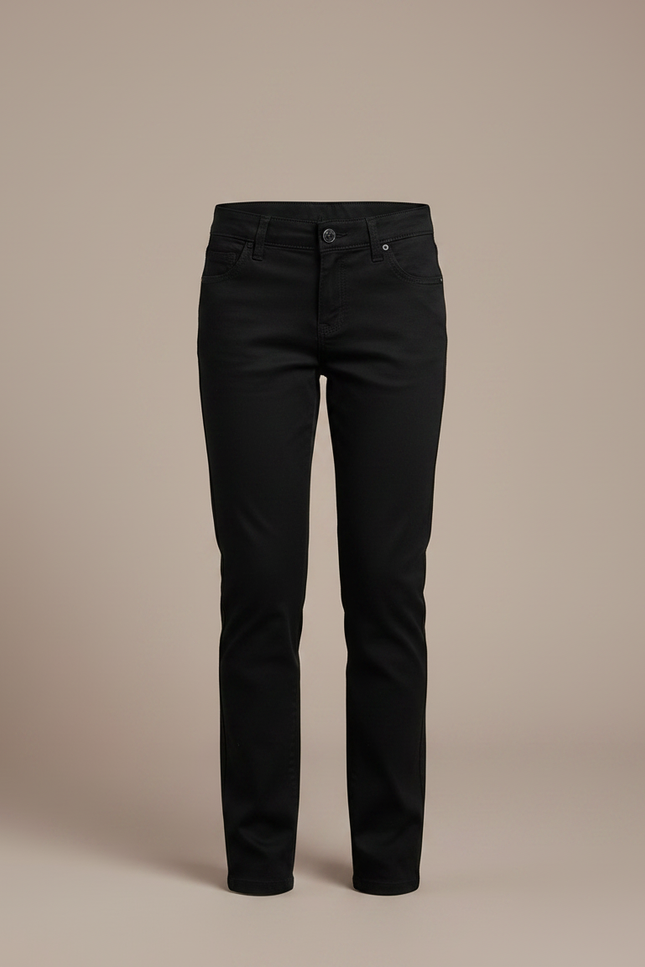 Pantalon Chino Noir Coton Slim Enfant Uni - vue 3