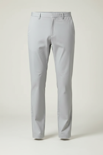 Pantalon Chino Gris Clair Droit Décontracté Homme - Polyester - vue 3