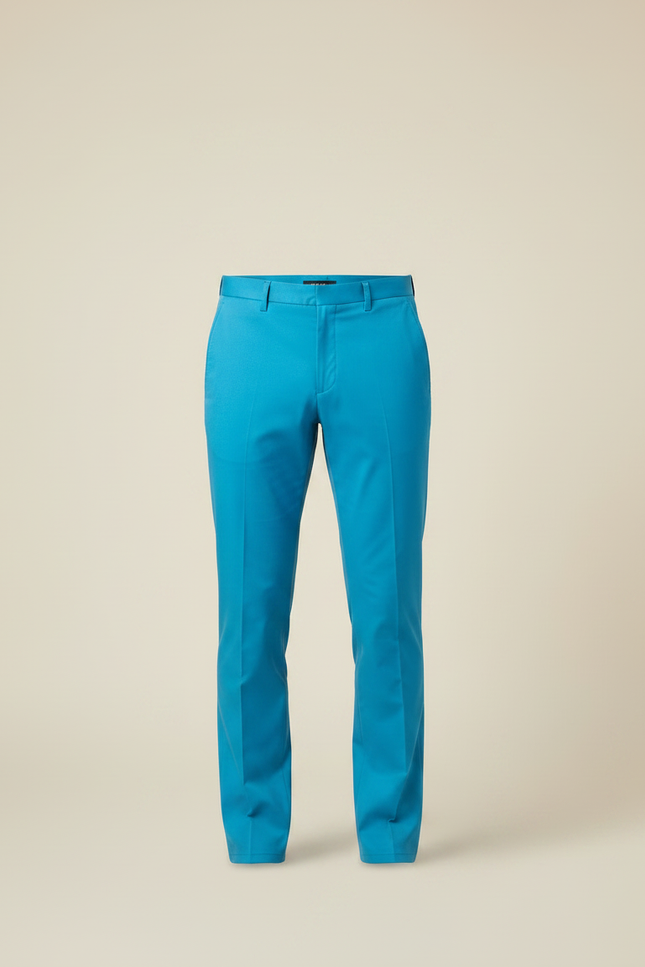 Pantalon Chino Bleu Ciel Slim Coton Élégant Homme - vue 3