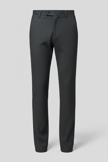 Pantalon Chino Gris Slim Élégant Hiver Homme - Laine - vue 3
