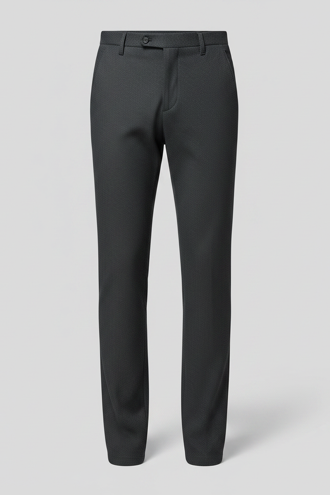 Pantalon Chino Gris Slim Élégant Hiver Homme - Laine - vue 3