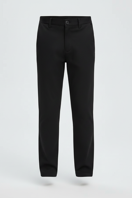 Pantalon Chino Noir Droit Décontracté Enfant - Coton - vue 3
