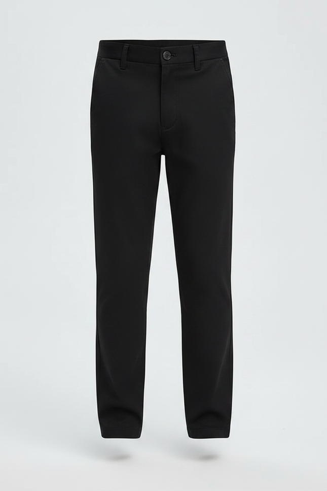 Pantalon Chino Noir Droit Décontracté Enfant - Coton - vue 3