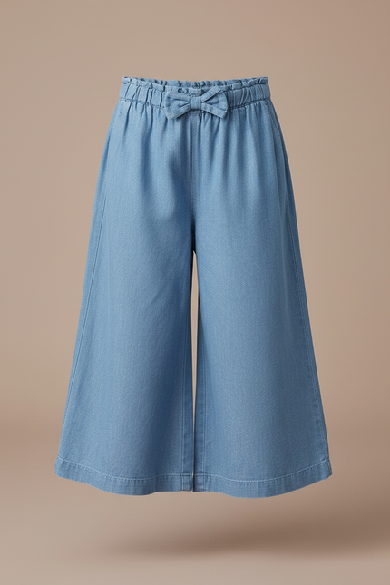 Pantalon Chino Bleu Denim Ample Léger Enfant - Jean - vue 3