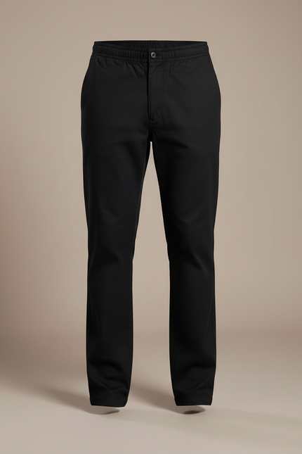 Pantalon Chino Noir Coton Décontracté Homme - vue 3