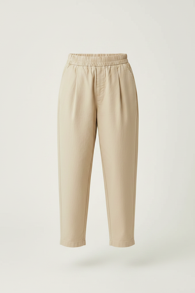 Pantalon Chino Beige Coton Ample Décontracté Enfant - vue 3