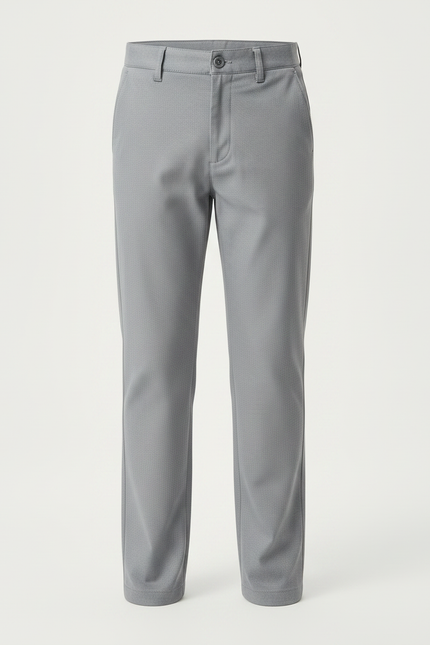Pantalon Chino Gris Clair Coupe Droite Garçon Élégant - Gabardine - vue 3