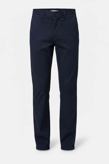 Pantalon Chino Marine Coton Droit Classique Enfant - vue 3