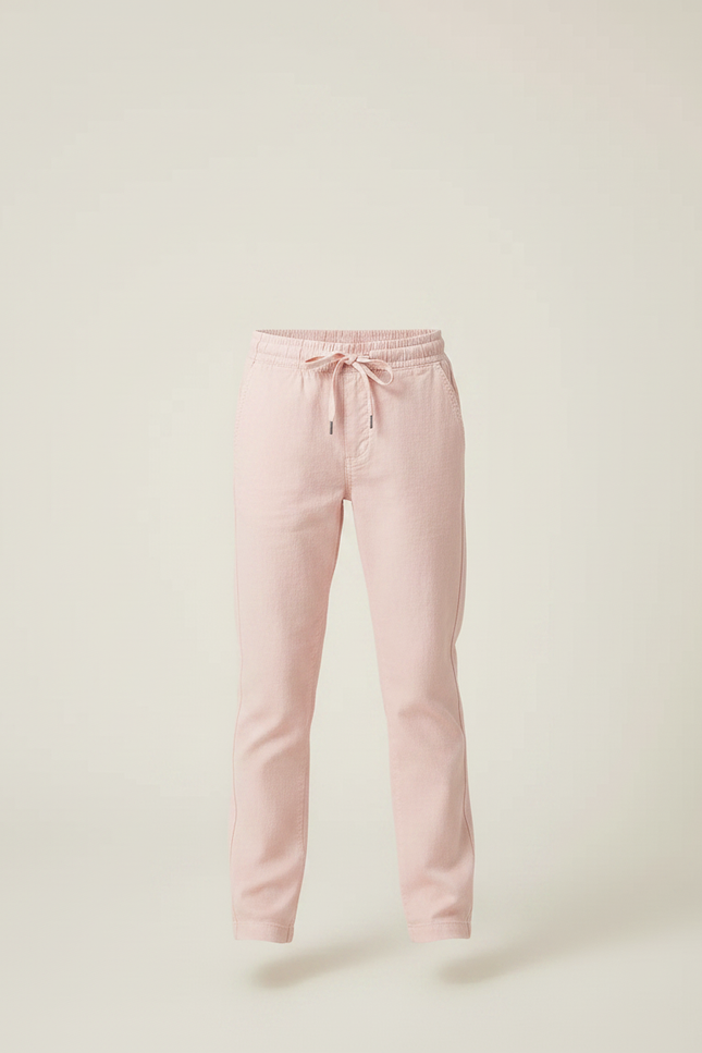 Pantalon Chino Rose Cordon Coton Garçon Décontracté - vue 3