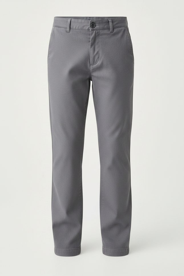 Pantalon Chino Garçon Gris Tapered - Gabardine - vue 3