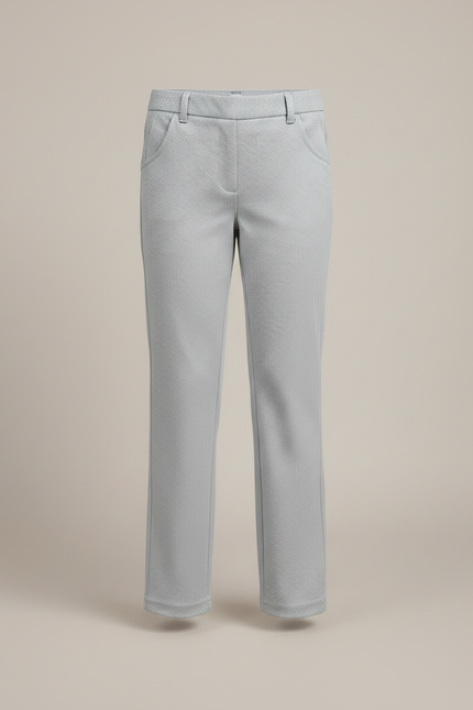 Pantalon Chino Gris Fille Droit Imprimé Élégant - Polyester - vue 3