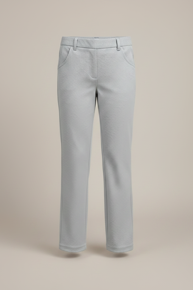 Pantalon Chino Gris Fille Droit Imprimé Élégant - Polyester - vue 3