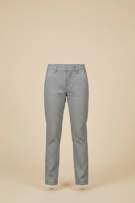 Pantalon Chino Gris Motif Droit Confortable Enfant - Gabardine - vue 3