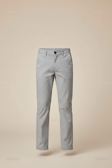 Pantalon Chino Gris Coton Slim Enfant Décontracté - vue 3