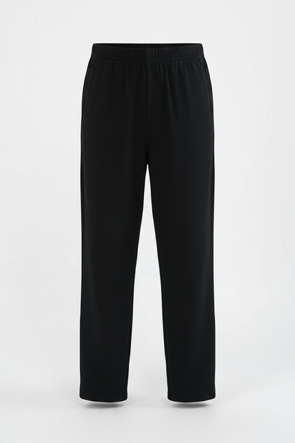 Pantalon Chino Noir Ample Coton Enfant Décontracté - vue 3