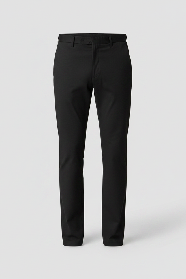 Pantalon Chino Noir Slim Homme Élégant Confortable - Gabardine - vue 3