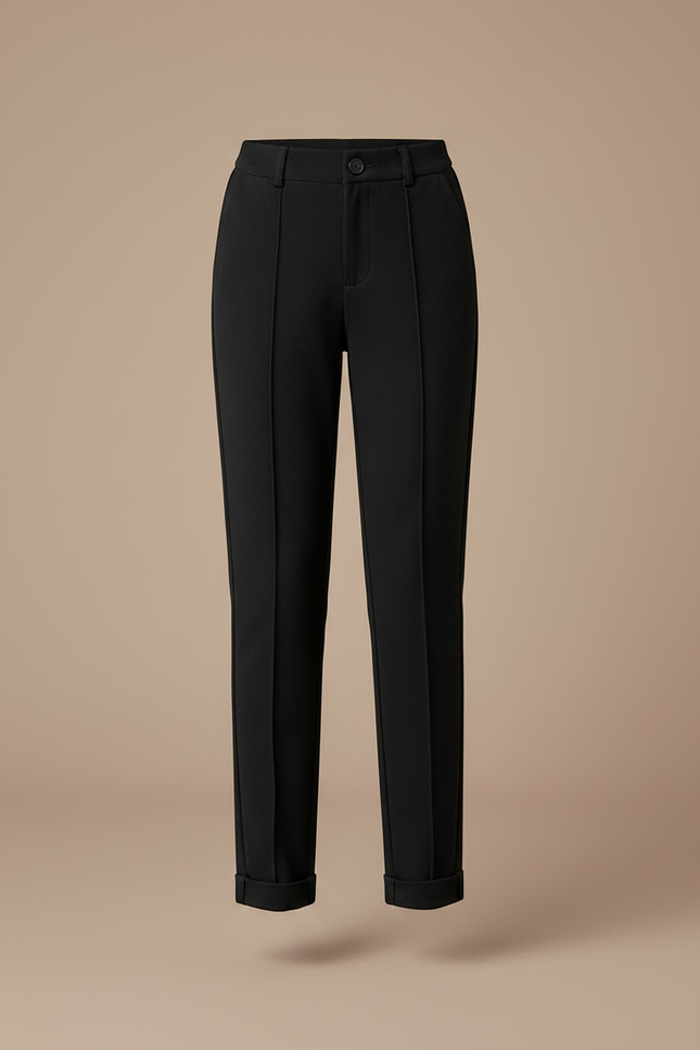 Pantalon Chino Noir Slim Coton Élégant Décontracté Enfant - vue 3