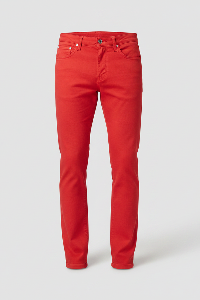 Pantalon Chino Jean Homme - Rouge - vue 3