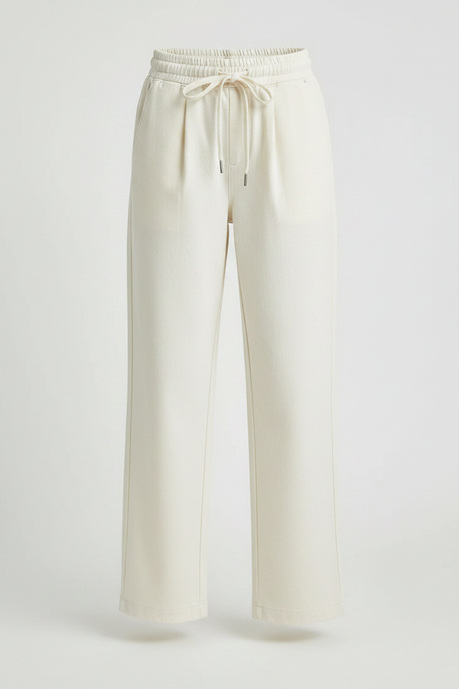 Pantalon Chino Écru Ample Coton Décontracté Enfant - Beige - vue 3