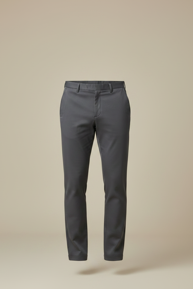 Pantalon Chino Gris Slim Élégant Décontracté Homme - Gabardine - vue 3