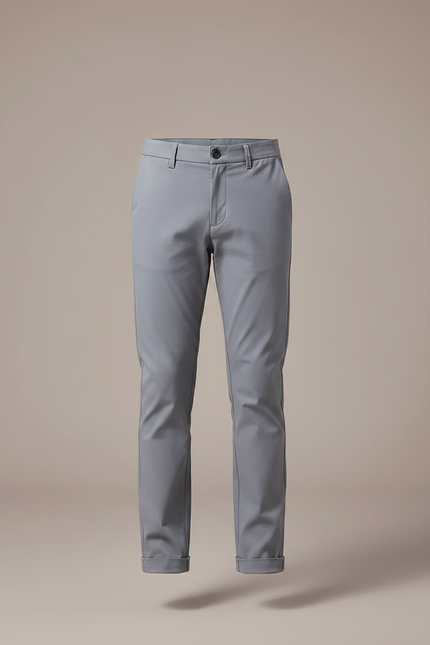 Pantalon Chino Gris Slim Enfant Décontracté Coton - vue 3