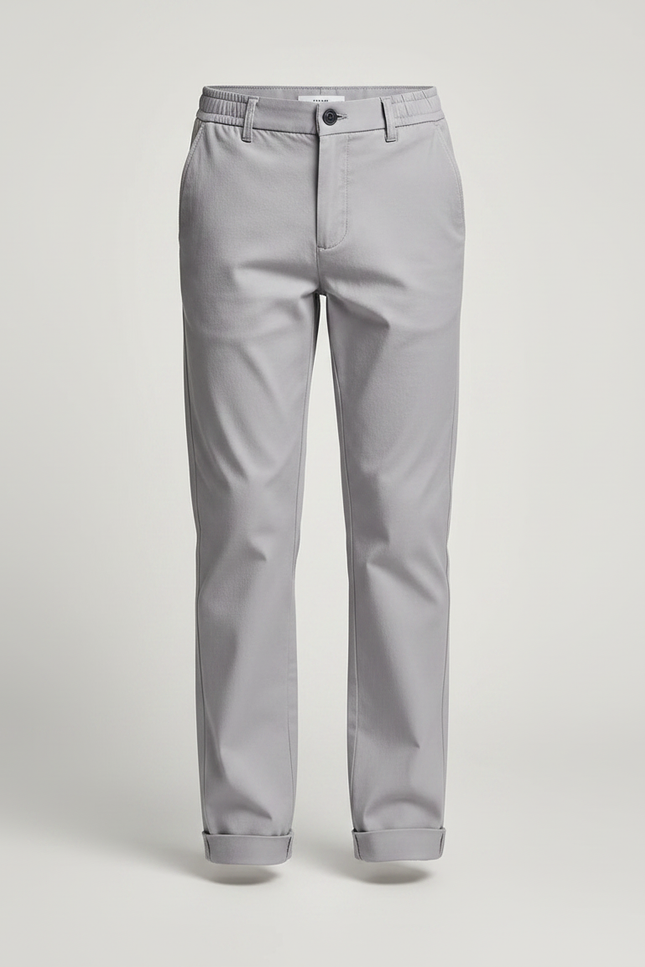 Pantalon Chino Gris Coton Stretch Enfant Décontracté - vue 3