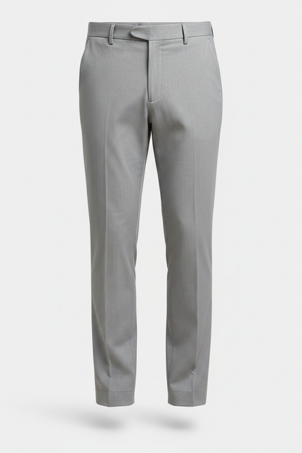 Pantalon Chino Gris Slim Élégant Formel Homme - Gabardine - vue 3