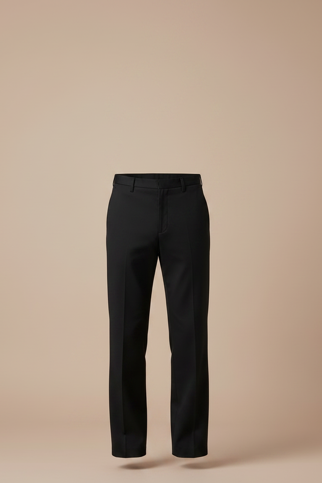 Pantalon Chino Noir Droit Formel Homme Élégant - Gabardine - vue 3
