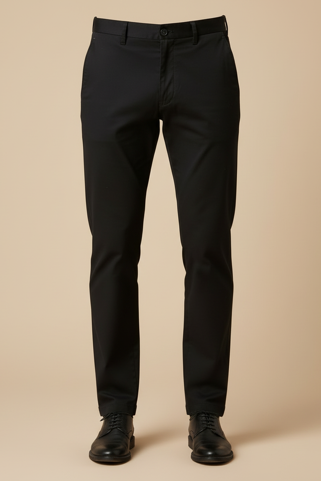 Pantalon Chino Homme - Noir Gabardine - vue 3