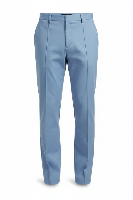 Pantalon Chino Bleu Clair Droit Décontracté Homme - Gabardine - vue 3