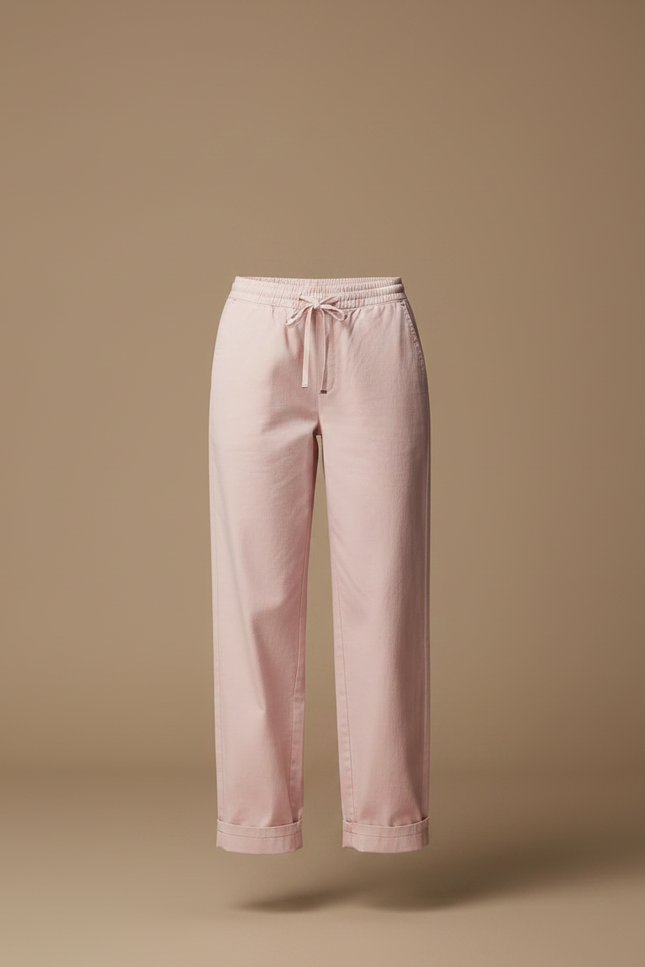 Pantalon Chino Rose Femme - Toile - vue 3