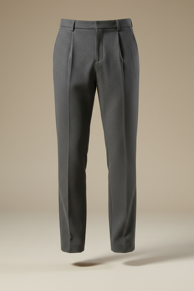 Pantalon Chino Homme Gris Tapered - Gabardine - vue 3