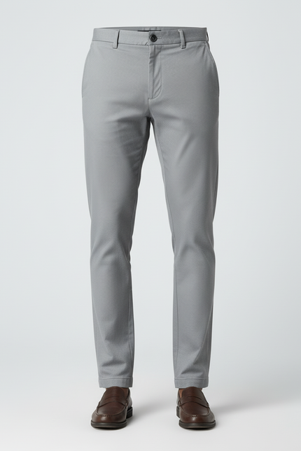 Pantalon Chino Slim Fit - Gris Gabardine - vue 3