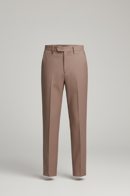 Pantalon Chino Marron Coupe Droite Élégant Décontracté Enfant - Gabardine - vue 3