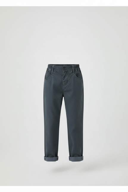 Pantalon Chino Loose - Gris Coton - vue 3