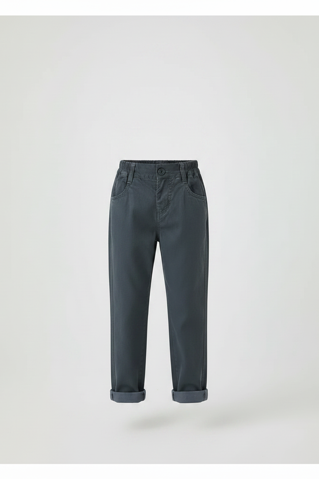 Pantalon Chino Loose - Gris Coton - vue 3