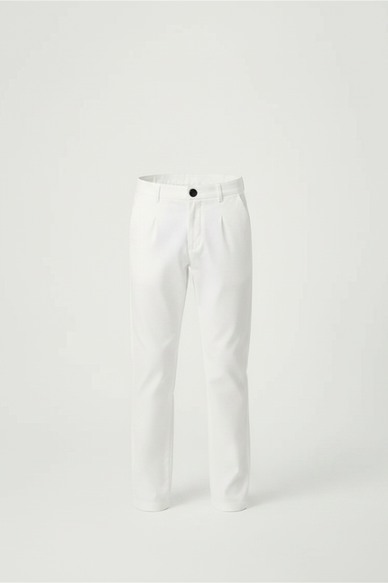 Pantalon Chino Blanc Droit Élégant Garçon - Coton - vue 3