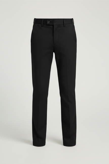 Pantalon Chino Noir Droit Coton Élégant Garçon - vue 3