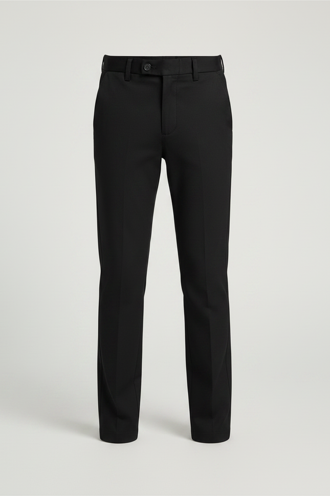 Pantalon Chino Noir Droit Coton Élégant Garçon - vue 3