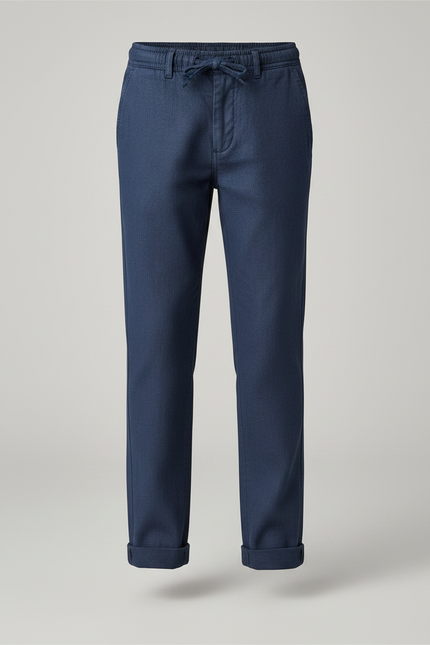 Pantalon Chino Bleu Garcon - Marine Gabardine - vue 3