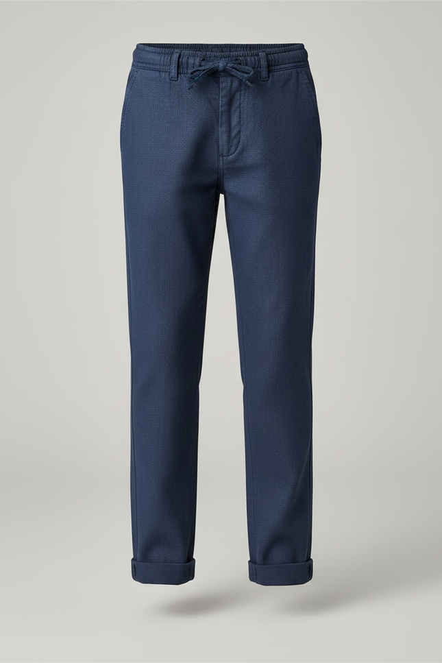 Pantalon Chino Bleu Garcon - Marine Gabardine - vue 3