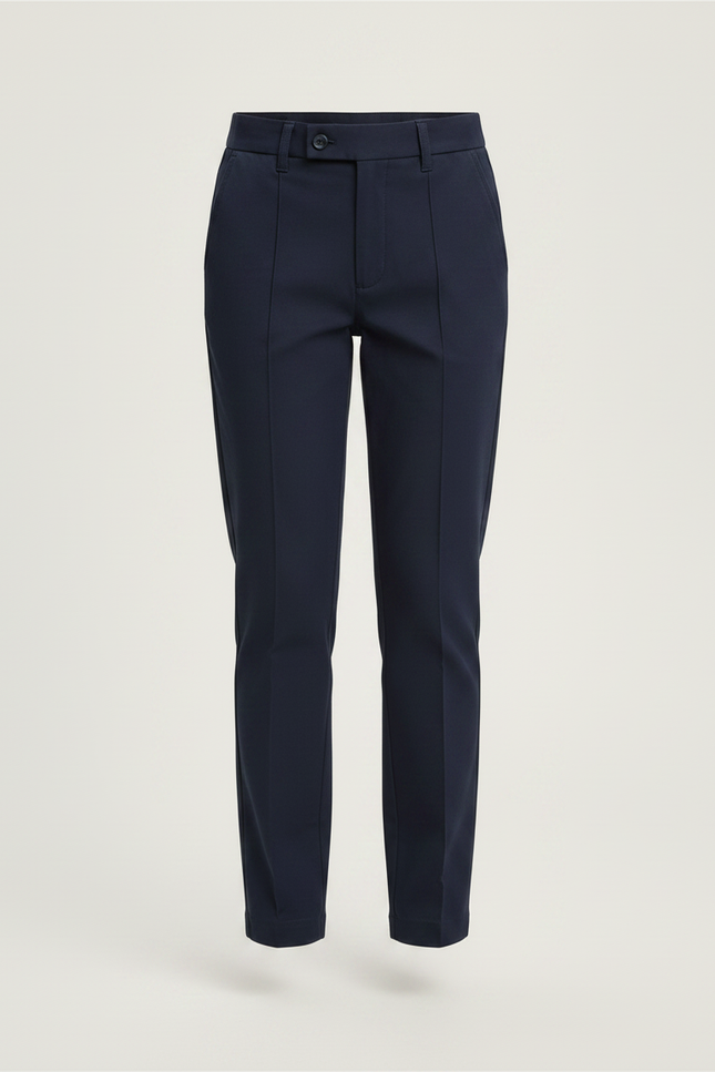 Pantalon Chino Marine Coupe Droite Élégant Enfant - Gabardine - vue 3