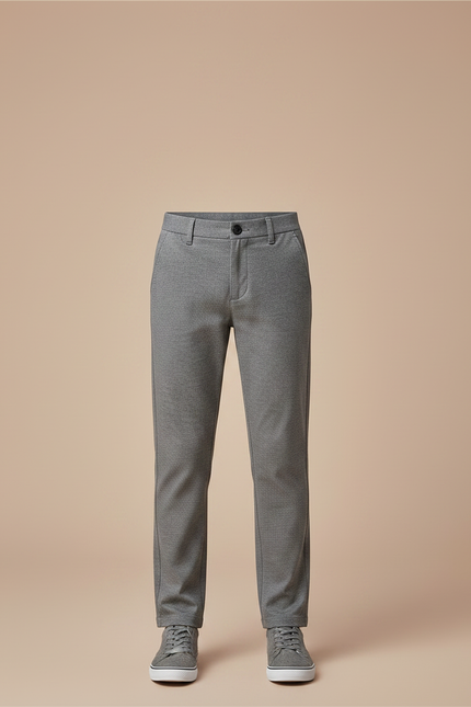 Pantalon Chino Gris Slim Garçon Décontracté Coton - vue 3