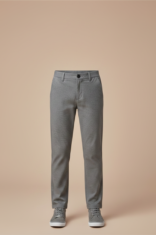 Pantalon Chino Gris Slim Garçon Décontracté Coton - vue 3