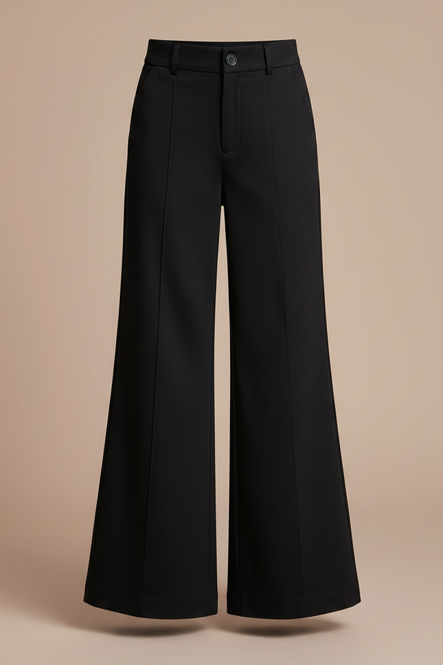 Pantalon Chino Noir Ample Fluide Enfant - Gabardine - vue 3